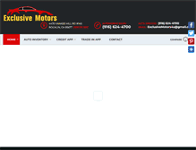 Tablet Screenshot of exclusivemotors4u.com